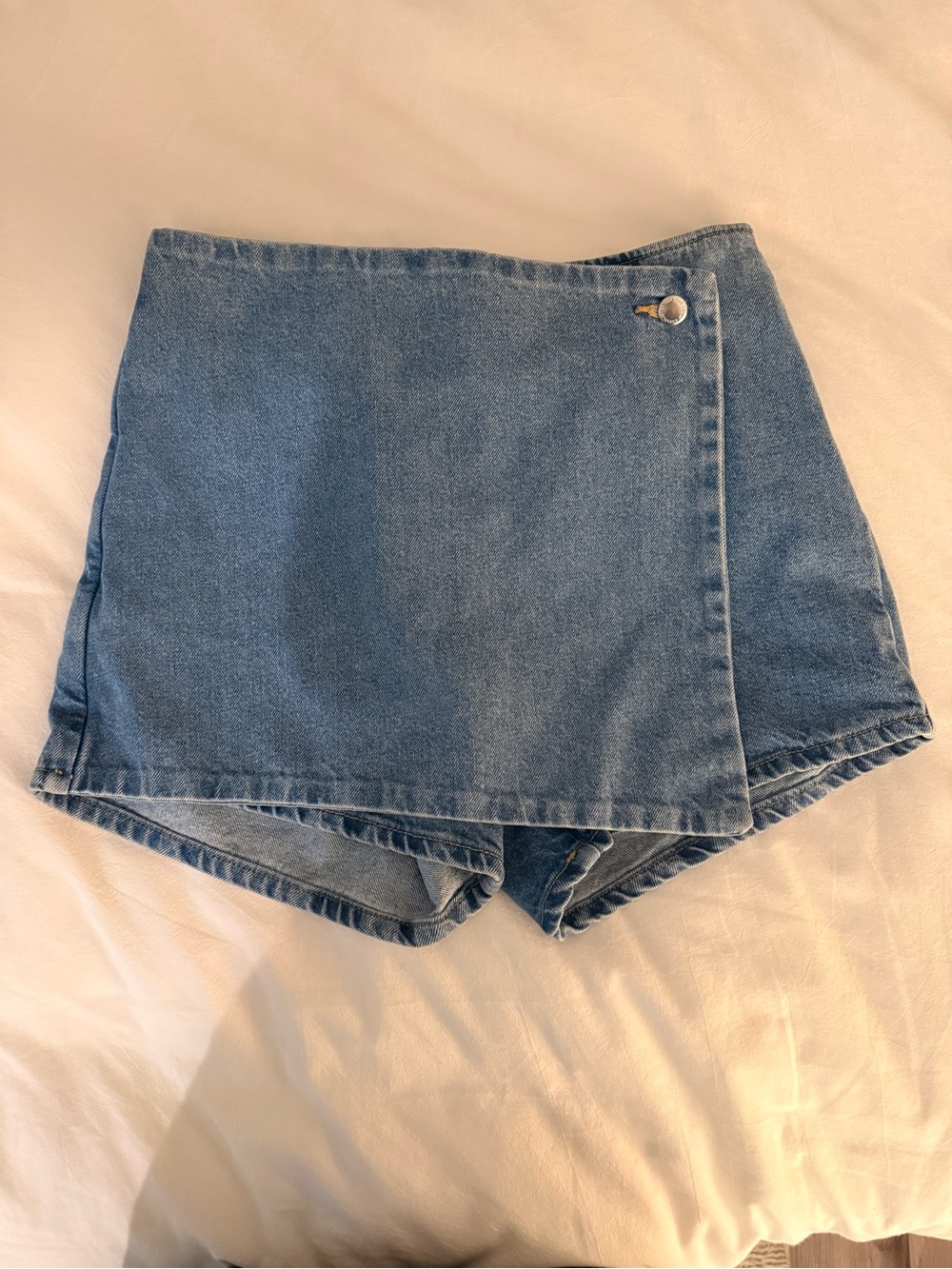 Mango Wrapped Denim Skort (S)